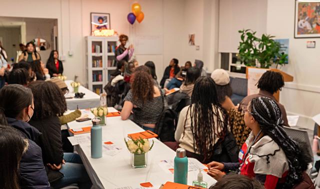 Group photo at an event